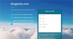 Desktop Screenshot of blogpicks.com