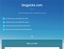 Tablet Screenshot of blogpicks.com